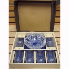 ◆HOYAクリスタル　灰皿付きタンブラー６個セット　MPS2640　★100