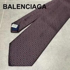 新品未使用　BALENCIAGA ネイビードットネクタイ 定価約10万 BALENCIAGA - バレンシアガ ブランド ネクタイ 総柄 動物柄 鳥