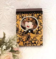 オトナ女子必見！ロラライハリス☆ハンドメイド 折りたたみコンパクトミラー