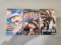 PSP ゲームソフト3点セット（動作未確認・ジャンク扱い）