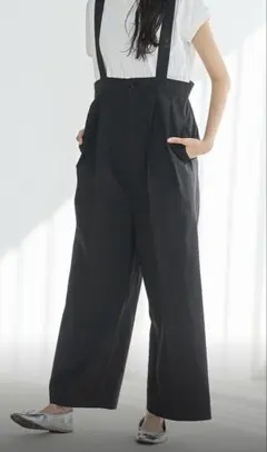 コーエン　黒 サロペット ワイドパンツ　新品未使用