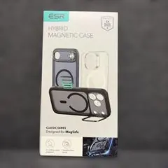 ESR iPhone17 クリアケース MagSafe対応 耐衝撃 スタンド付