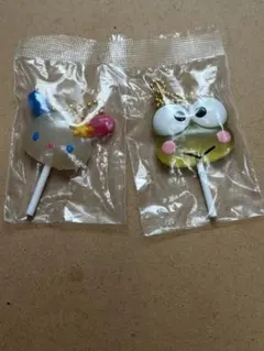 サンリオキャラクターズ カラフルキャンディチャーム 　けろっぴウサハナ2点セット