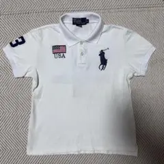 【希少】90's 人気❣️Polo Ralph Laurenビッグポニー美白半袖 POLO ラルフローレンビッグポニー半袖ポロシャツ送料無料 半袖ポロ