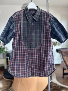 COMME des GARCONS HOMME チェック柄半袖シャツのサムネイル
