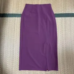 パープル タイトスカート スリット入り　GU Mサイズ