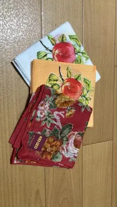 KENZO フルーツ柄 ハンカチ 3枚セット