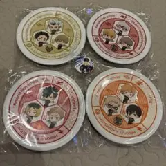 4枚セット　オリジナル寿司皿　お皿　ハイキュー　烏野高校　音駒高校➕バッチ1つ