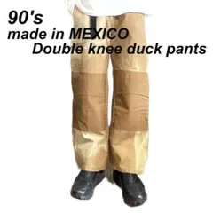 メキシコ製 古着 90's バケットボス ダブルニー ダックパンツ 鬼フェード