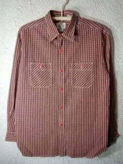 o5638　リーバイス　90ｓ　ビンテージ　長袖　チェック　デザイン　シャツ