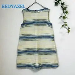 美品 レディアゼル ボーダーミニワンピース S タッセルジップ レトロ 日本製