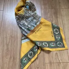 新品　イタリア製　大判スカーフ　ミラノ IL DUOMO AN.DIS 手洗い可