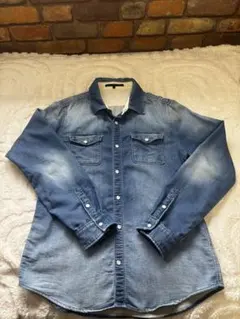 YEVL デニム長袖シャツ Mサイズ
