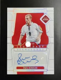 【世界99枚限定】PANINI ポール・スコールズ 直筆サイン auto マンU