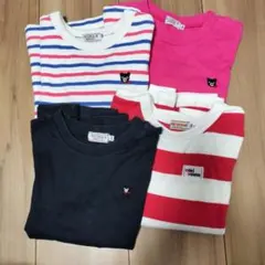 DOUBLE.B ストライプ 長袖カットソー 120