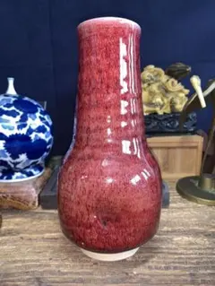 小原流 花器 辰砂 双耳花瓶（しんしゃ そうじかびん） - メルカリ