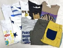 【新品未使用】 保育園着まとめ売り　半袖　半ズボン10枚セット　男の子　90cm