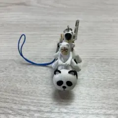 稲中卓球部パンダとキャラクターのストラップ