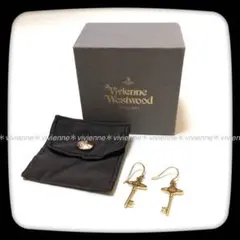 【レア美品】ヴィヴィアン＊スモールキーピアス＊ゴールド