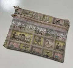 感謝価格 SALE ユキエモン 持ち手付き16cmファスナーポーチ