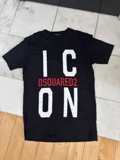 DSQUARED2 貴重 スプレー Tシャツ メンズ ブラック サイズL 定番