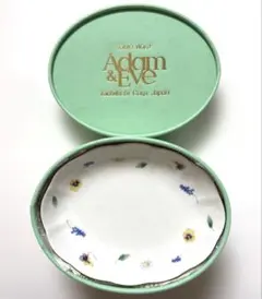 【新品未使用】たち吉 Adam&Eve花柄 楕円皿5枚セット取皿のサムネイル