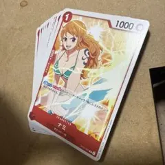 ワンピース カードゲーム ナミ キャラクターカード　18枚　ST01-007