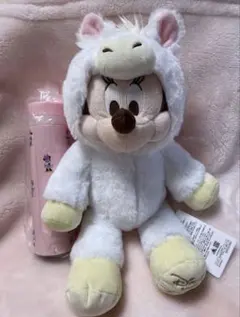 ディズニーストア福袋　ミニー干支午ぬいぐるみ　ステンレスボトルの2点セット