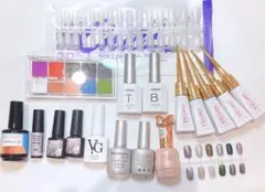 ジェルネイル　グラデーションカラーパレット　ネイルチップ　まとめ売り