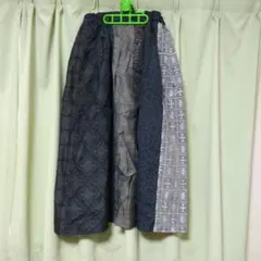 大島紬リメイクスカート