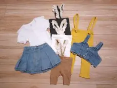 ベビー　ブラウス スカート タイツ レギンス ビスチェ　7点セット