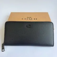コーチ 長財布 CJ884 レザー ブラック