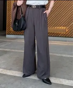 【新品未使用】Thevon.2タックスウェットパンツ　チャコールグレー