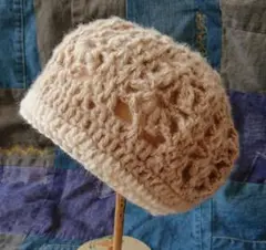 手編み ニット帽