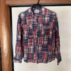denim&dungaree チェックシャツ　子供サイズLL レディースM