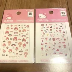 韓国ダイソー サンリオ キティ&マイメロ ネイルシール　Sanrio セリア