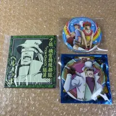 ワンピース ヘルメッポ 輩缶バッジ ラバーコースター