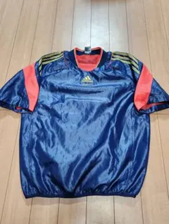 良品 アディダス 野球 Vジャン 半袖 ナイロンジャケット Lサイズ
