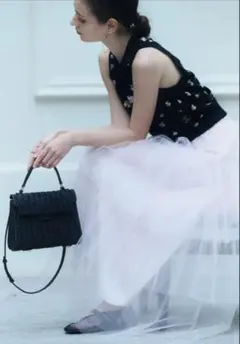 AAA　bluelea ブルレア　チュールティアードスカート ≪OUTLET≫チュールティアードスカート(ブラック): ALL｜Bleu