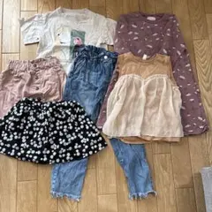 子供服セット（スカート・Tシャツ・デニム）まとめ売り　全て130