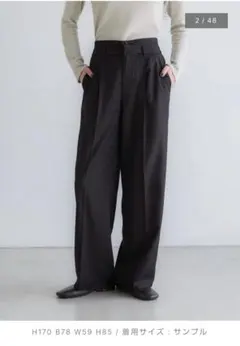 crewre 2wayレイヤードストレートパンツ