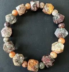 ②珍しい 濃い★ガーデンクォーツ スターカット★ブレス 天然石 パワーストーン