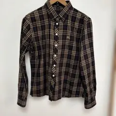 BURBERRY LONDON チェック柄 長袖シャツ M