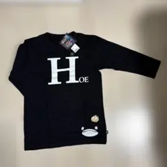 UNIQLOとコラボONE PIECE HLOEロゴ 七分袖カットソー M 黒のサムネイル