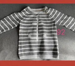 H&M キッズ　ストライプ　ニット　セーター　 92サイズ