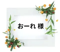 おーれ様 専用ページ