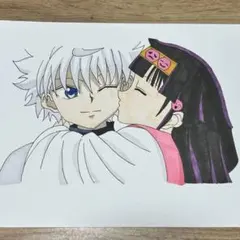 1️⃣H×H キルア アルカ イラスト 手描き