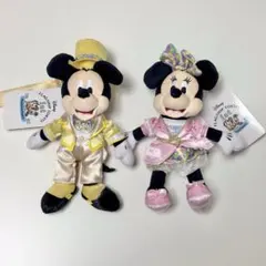 ディズニーフラッグシップ東京　ぬいぐるみキーチェーン　ミッキー　ミニー