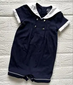 ラルフローレン　セーラ襟　半袖ロンパース　75㎝