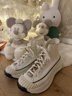 Converse All Star ホワイト厚底ハイカットスニーカー